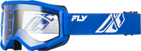 Focus Goggle Blue/White W/ Clear Lens