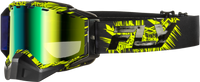 Zone Snow Goggle Grn/Blk W/Green Mir/Yellow Lens