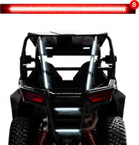 XK GLOW XK052002-8R 12" Red Strobe Tube Lights - 8 Pack