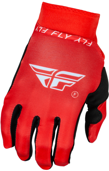 FLY RACING Pro Lite Gloves Red/White XL - Lightweight Race Gloves