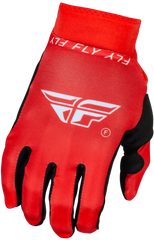 FLY RACING Pro Lite Gloves Red/White XL - Lightweight Race Gloves