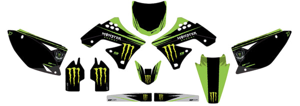 D-COR 20-20-227 Monster Energy Kxf 250 '09-'12 Complete Graphic Kit