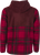 FLY RACING Half Zip Pullover Hoodie Red Plaid 354-0022M