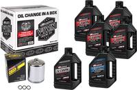 MAXIMA V Twin Oil Change Kit - Synthetic TC with Chrome Filter, Part Number 90-119016PC