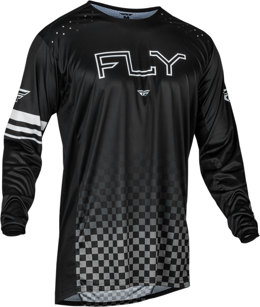 FLY RACING 377-050M Black Long Sleeve Bicycle Jersey - Medium