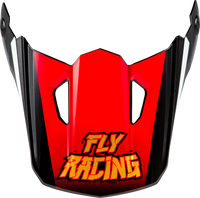 Youth Kinetic Scorched Helmet Visor Red/Black/White Ys Yl