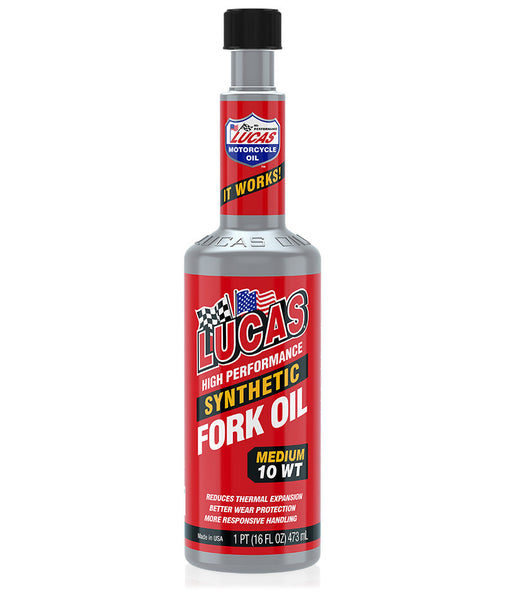 LUCAS Synthetic Fork Oil 10wt 16oz - Premium Performance