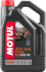 MOTUL 105901 ATV/SXS Power 4T 10W50 4L - 100% Synthetic Engine Oil