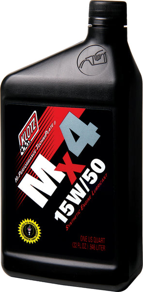 KLOTZ KL-880 Mx4 Techniplate 15W-50 Synthetic Engine Oil - 32oz