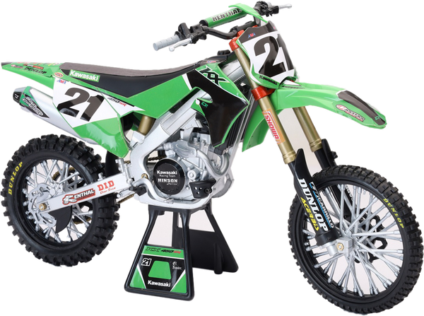 NEW-RAY 49733 1:6 Scale Kawasaki Factory Team Kx450f Jason Anderson #21