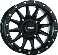 DragonFire Racing Echo Wheel 15X7 4/137 5+2 +10 Machined Black