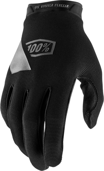 100% Ridecamp Youth Gloves - Black Small (Part Number: 10012-00000)