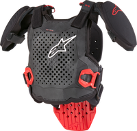 Alpinestars A-5 S V2 Youth Chest Protector Black/White/Red - Part Number 6740224-123-S/M