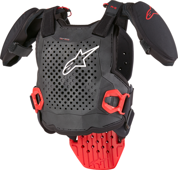 Alpinestars A-5 S V2 Youth Chest Protector - Black/White/Red, Large/X-Large