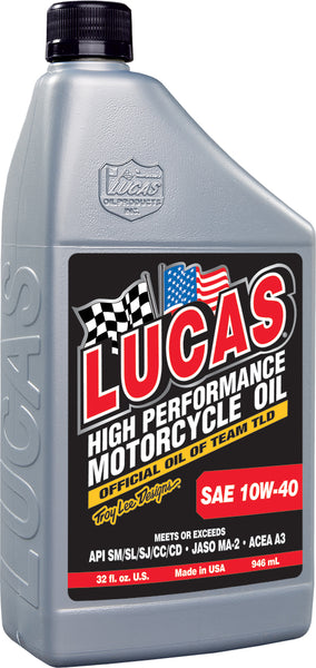 LUCAS High Performance Oil 10W-40 Quart - Part #10767