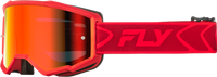 Zone Goggle Red/Crimson W/ Red Mirror/Smoke Lens