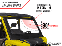 Can-Am Defender HD10 Glass Windshield