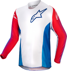 Alpinestars Youth Racer Pneuma Jersey XL - Blue/Mars Red/White