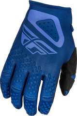 FLY RACING Kinetic Sym Gloves Ultramarine/Dark Blue Lg - Part Number 378-413L