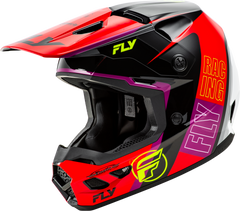 FLY RACING Kinetic Rally Helmet Red/Black/White XS - A0030620XS