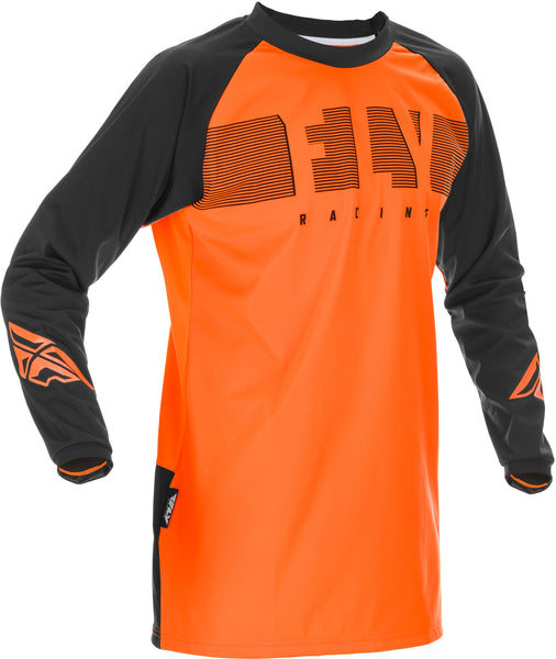 FLY RACING Windproof Jersey Orange/Black - Part Number 370-8017S