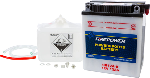 Battery W/Acid Cb12a B 12v Heavy Duty