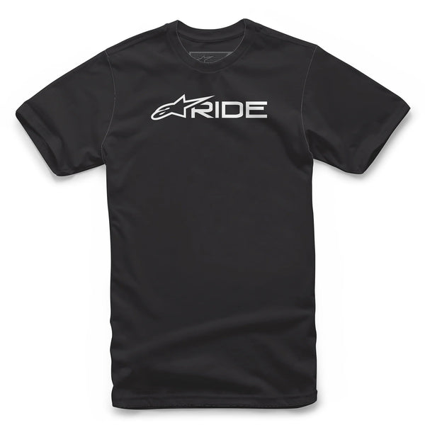 Alpinestars Ride 3.0 Tee Black/White Large - Comfortable Cotton T-Shirt