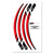 D-COR 40-80-216 Red Rim Decals 4 Pc Set