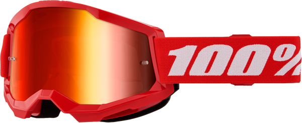 100-PERCENT Strata 2 Goggle with Red Mirror Red Lens - Part Number 50028-00018