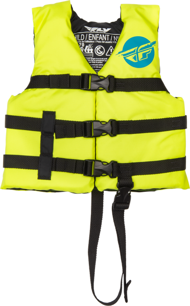 FLY RACING 221-30321 Child Flotation Vest - Hi Vis/Blue