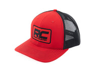 Rough Country | Rough Country Hat | Black Mesh | Rough Country Patch | Black/Red - Richardson 112 | 84127