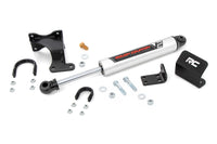 Rough Country | V2 Steering Stabilizer | Axle Bracket | 2-8 Inch Lift | Jeep Wrangler JK/Wrangler Unlimited (07-18) | 8731970