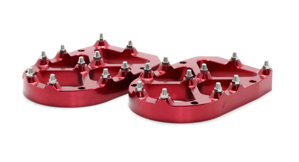 Pro Series Foot Peg Risers Red 13mm