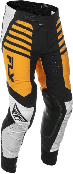 FLY RACING Lite Pants White/Black/Mustard Sz 28 - Lightweight Comfort & Performance