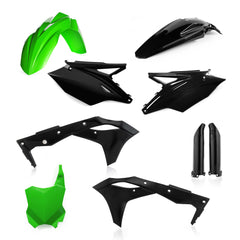 ACERBIS Full Plastic Kit Kaw Green/Black - Part Number 2685821089