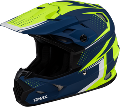 GMAX MX-96 Helmet Matte Blue/Green D3962185 - Lightweight & Comfortable Safety Gear