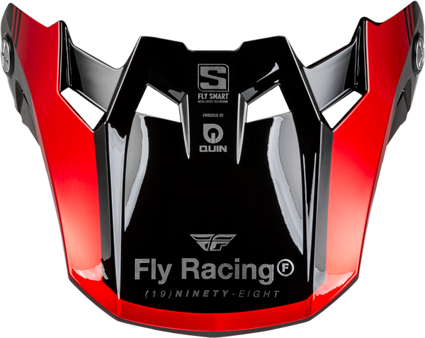 FLY RACING Formula S Carbon Legacy Visor - Red Carbon/Black (MD/LG)