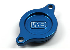 WORKS 27-130 Oil Filter Cover in Blue