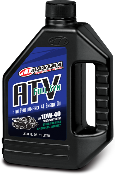 MAXIMA 30-87901 ATV 4T Full Synthetic Engine Oil 10W-40 - 1 Liter Case of 12