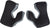 FLY RACING Formula Cheek Pad - Black/Cool Grey, Part No. 73-47222YM