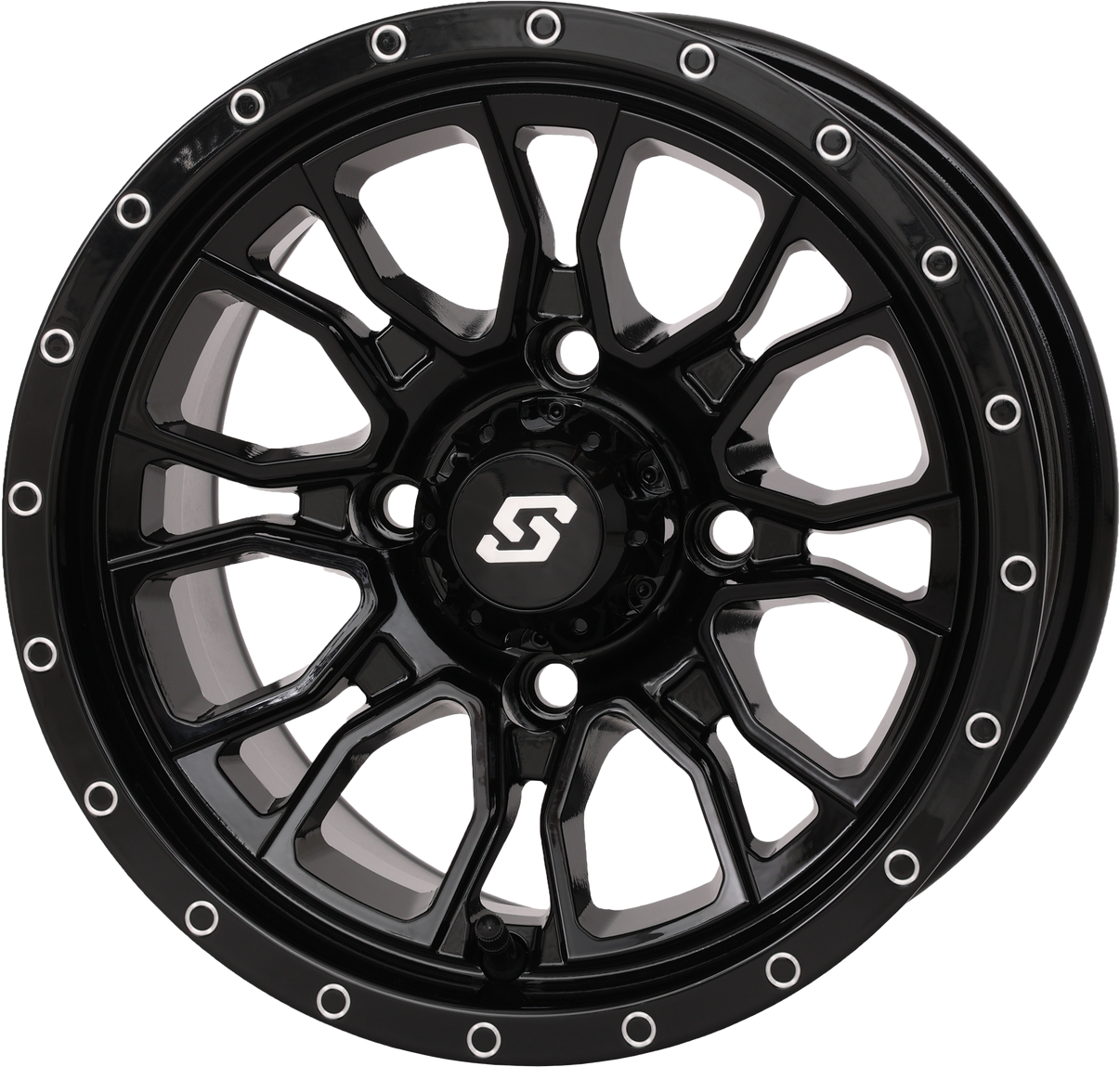Fusion Wheel 12x7 5+2 4/110 Gloss Black