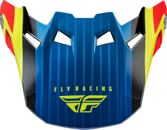 FLY RACING Formula Carbon Prime Visor Hi Vis/Blue/Red - Part Number 73-47102L