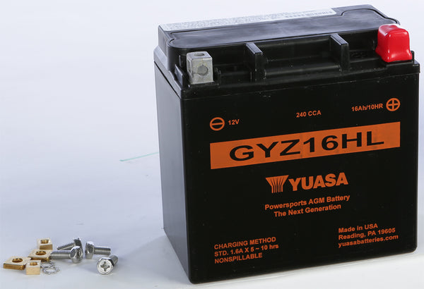 YUASA GYZ16HL Sealed Battery - Factory Activated for Ultimate Performance