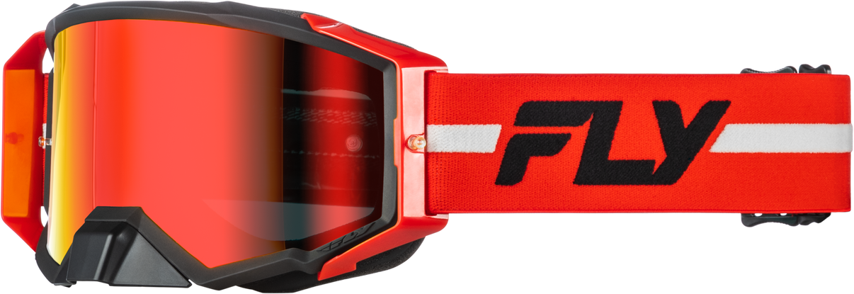 Zone Pro Goggle Red/Black/Grey W/ Red Mirror/Smoke Lens