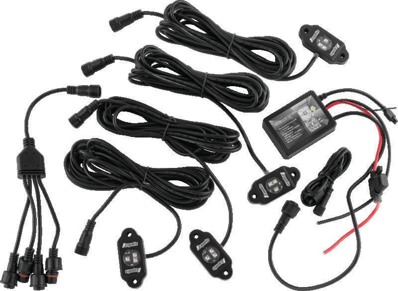 DragonFire Racing Rgb Rock Light Kit Bt 4 Pc