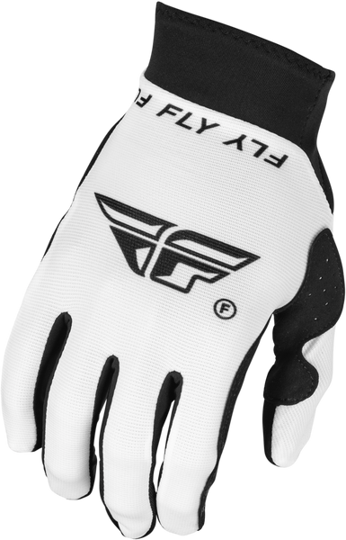 FLY RACING Pro Lite Gloves White/Black 3x - Lightweight Race Gloves