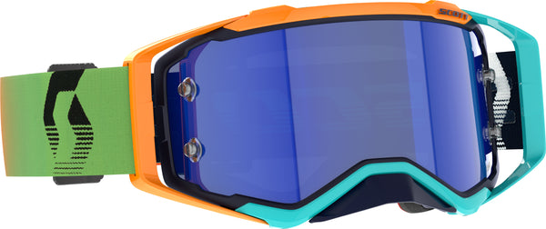 SCOTT Prospect Amp Goggles Blue/Orange with Blue Chrome Works - Part Number 285536-1454349