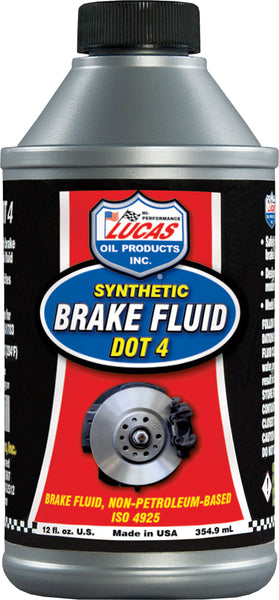 LUCAS Synthetic Brake Fluid DOT 4 - 12oz (Part Number: 10827)