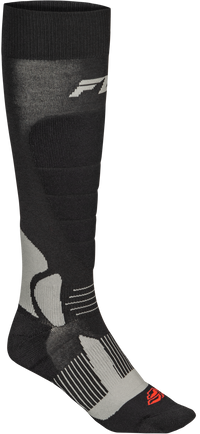 FLY RACING Snow Heavyweight Wool Sock Black Sm/Md - Part Number 350-0570S