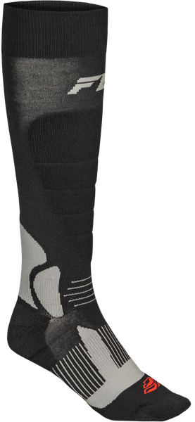 FLY RACING Snow Heavyweight Wool Sock Black Sm/Md - Part Number 350-0570S